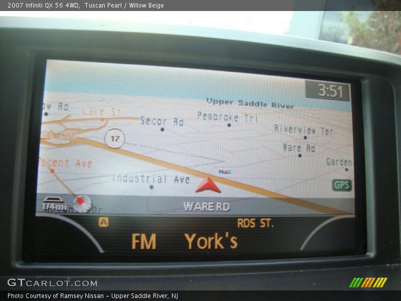 Tuscan Pearl / Willow Beige 2007 Infiniti QX 56 4WD