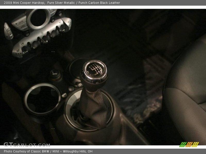 Pure Silver Metallic / Punch Carbon Black Leather 2009 Mini Cooper Hardtop