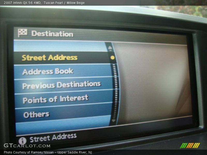 Tuscan Pearl / Willow Beige 2007 Infiniti QX 56 4WD