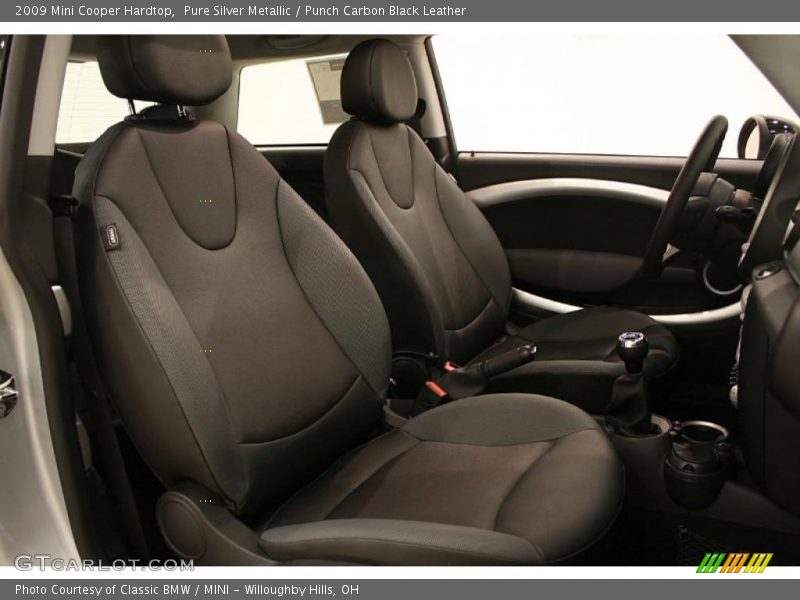 Pure Silver Metallic / Punch Carbon Black Leather 2009 Mini Cooper Hardtop