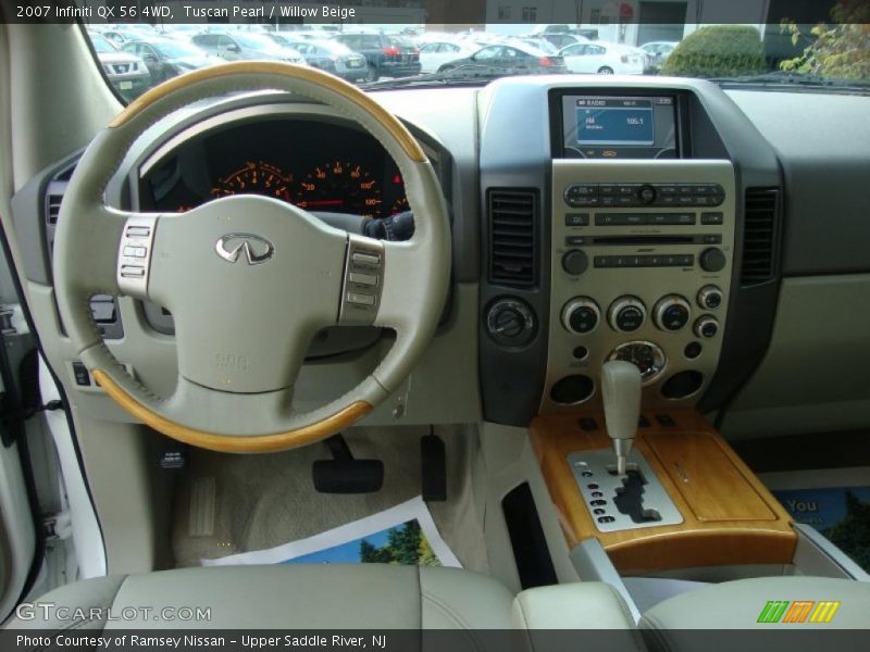 Tuscan Pearl / Willow Beige 2007 Infiniti QX 56 4WD