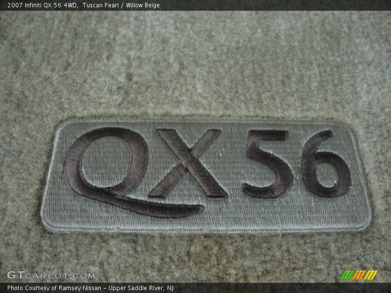 Tuscan Pearl / Willow Beige 2007 Infiniti QX 56 4WD