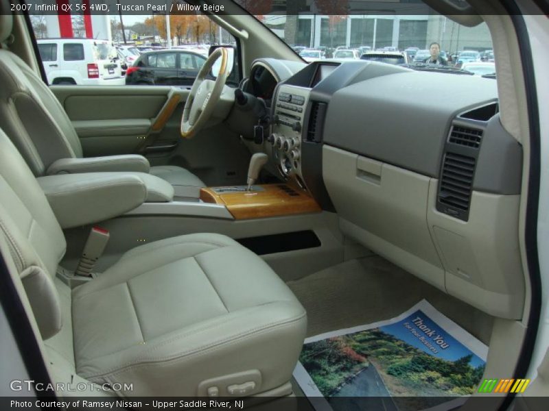 Tuscan Pearl / Willow Beige 2007 Infiniti QX 56 4WD