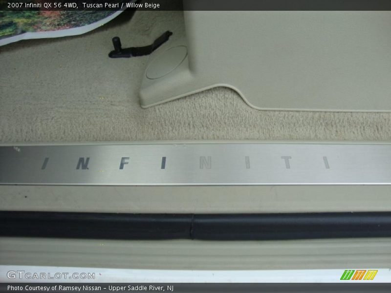 Tuscan Pearl / Willow Beige 2007 Infiniti QX 56 4WD