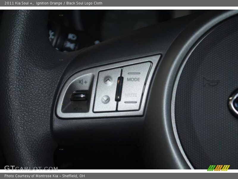 Ignition Orange / Black Soul Logo Cloth 2011 Kia Soul +