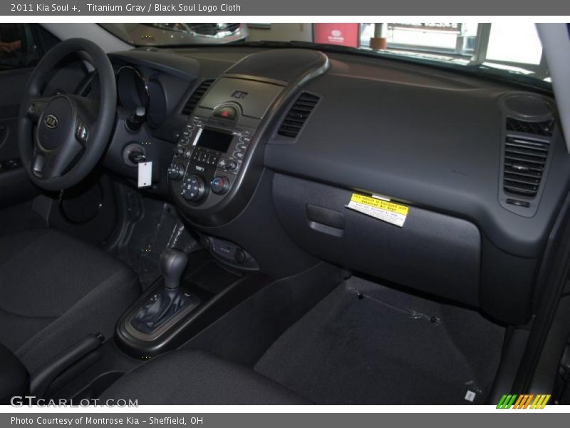 Titanium Gray / Black Soul Logo Cloth 2011 Kia Soul +