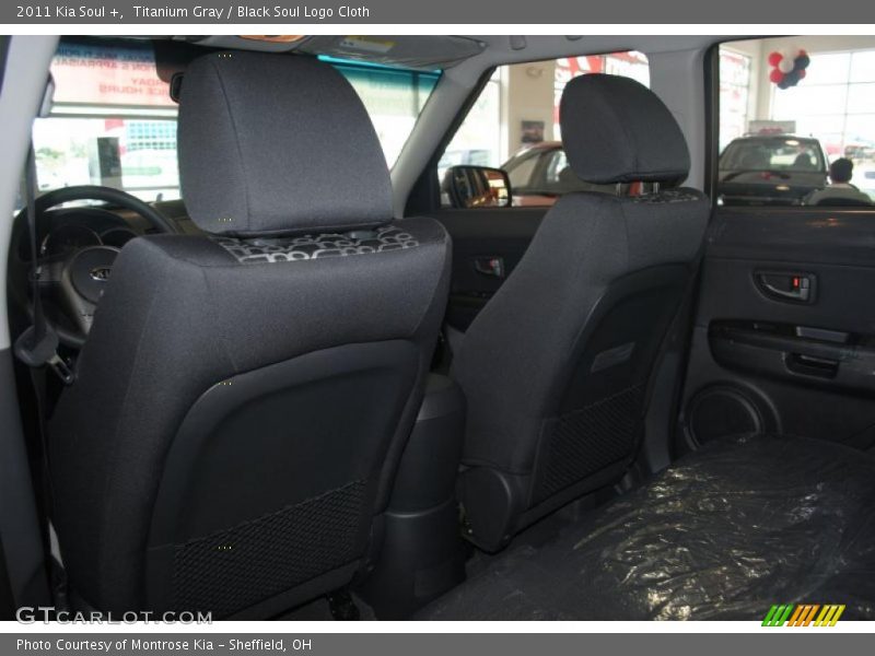 Titanium Gray / Black Soul Logo Cloth 2011 Kia Soul +