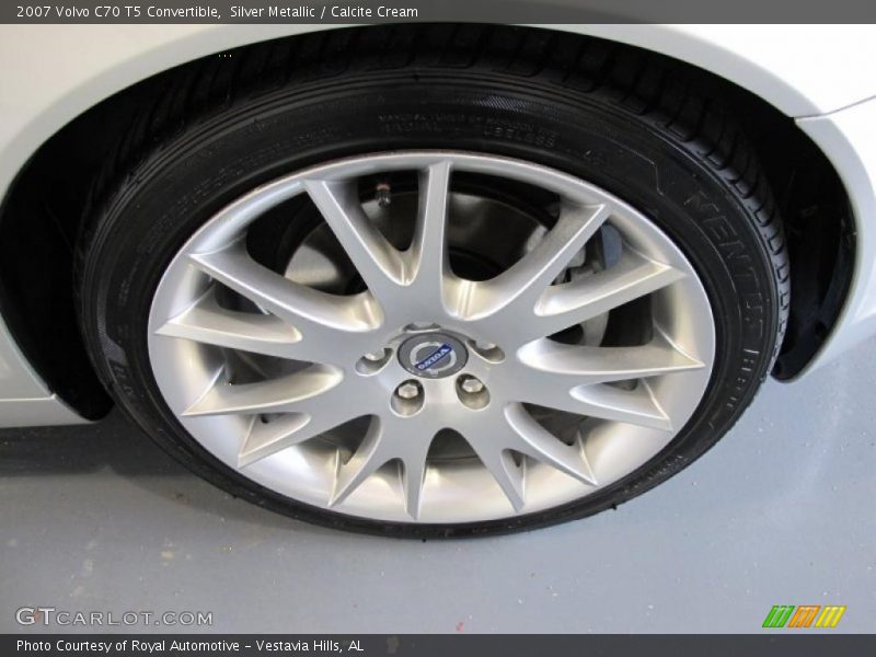 Silver Metallic / Calcite Cream 2007 Volvo C70 T5 Convertible