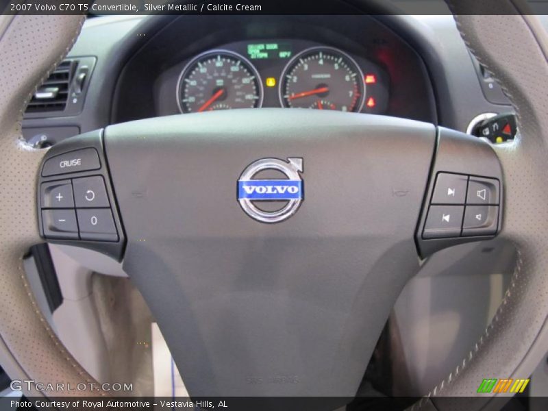 Silver Metallic / Calcite Cream 2007 Volvo C70 T5 Convertible