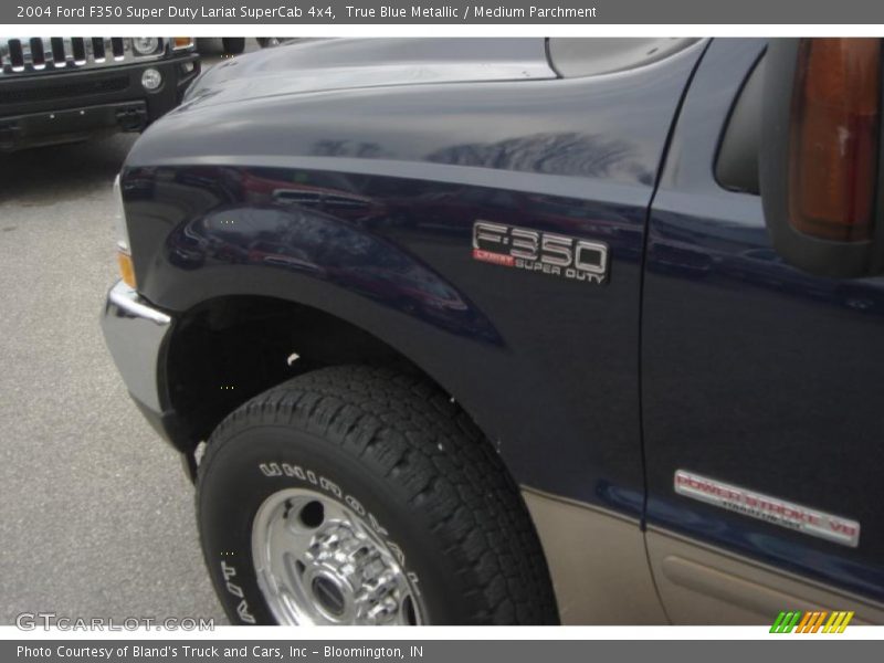 True Blue Metallic / Medium Parchment 2004 Ford F350 Super Duty Lariat SuperCab 4x4