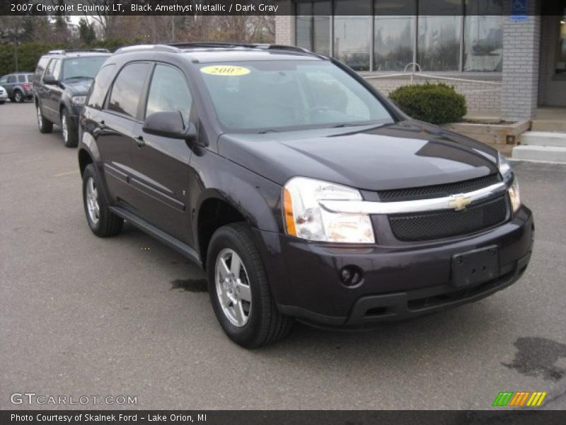 Black Amethyst Metallic / Dark Gray 2007 Chevrolet Equinox LT