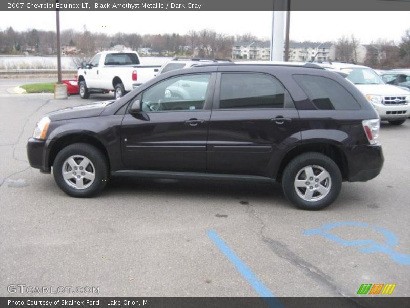 Black Amethyst Metallic / Dark Gray 2007 Chevrolet Equinox LT
