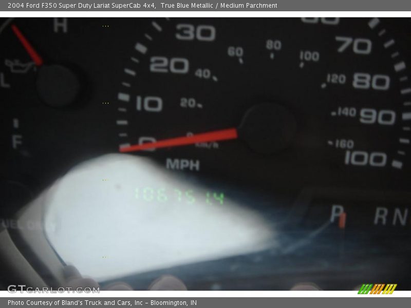 True Blue Metallic / Medium Parchment 2004 Ford F350 Super Duty Lariat SuperCab 4x4