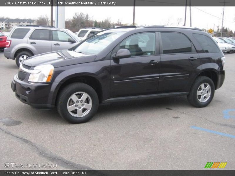 Black Amethyst Metallic / Dark Gray 2007 Chevrolet Equinox LT