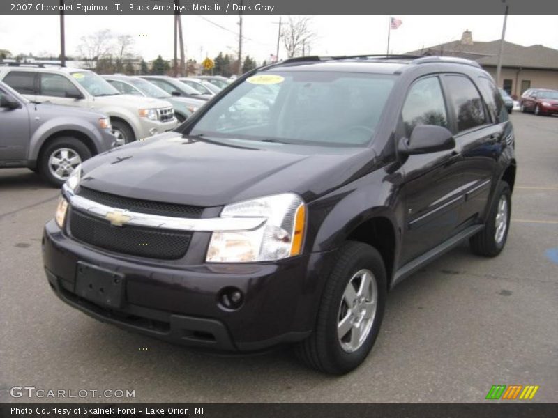 Black Amethyst Metallic / Dark Gray 2007 Chevrolet Equinox LT