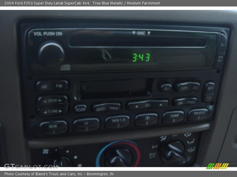 True Blue Metallic / Medium Parchment 2004 Ford F350 Super Duty Lariat SuperCab 4x4