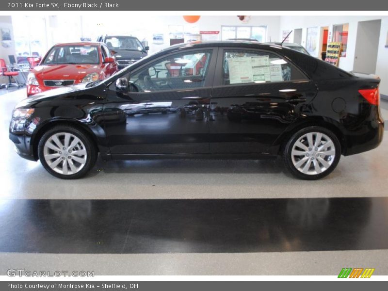 Ebony Black / Black 2011 Kia Forte SX