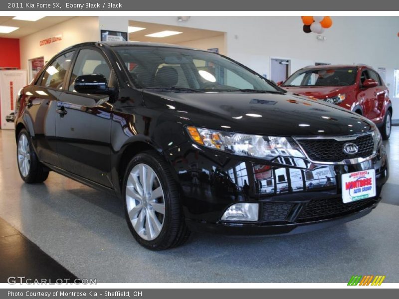 Ebony Black / Black 2011 Kia Forte SX