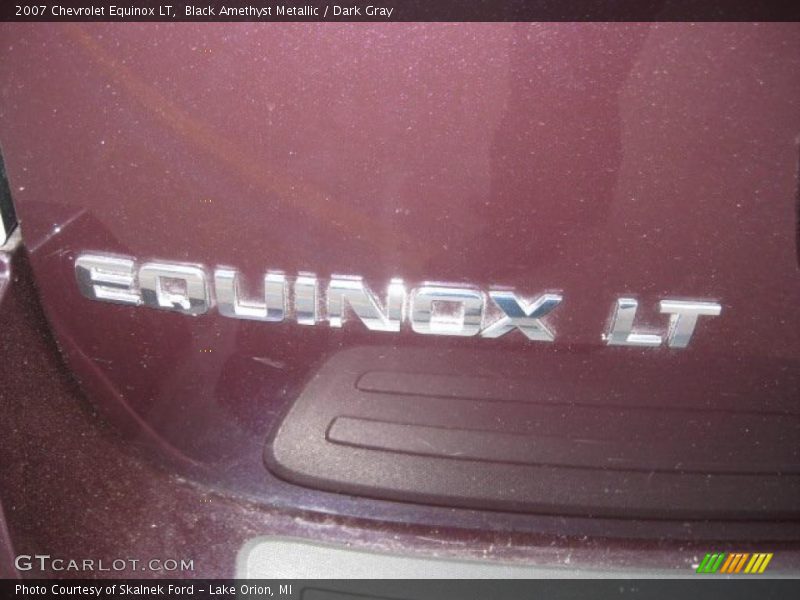 Black Amethyst Metallic / Dark Gray 2007 Chevrolet Equinox LT