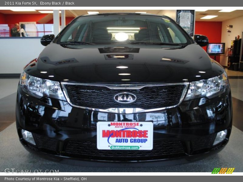 Ebony Black / Black 2011 Kia Forte SX