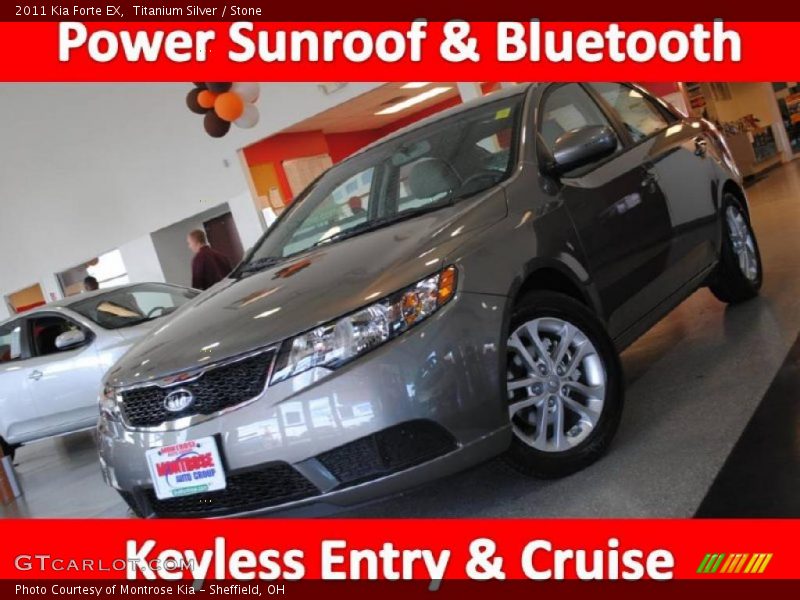 Titanium Silver / Stone 2011 Kia Forte EX