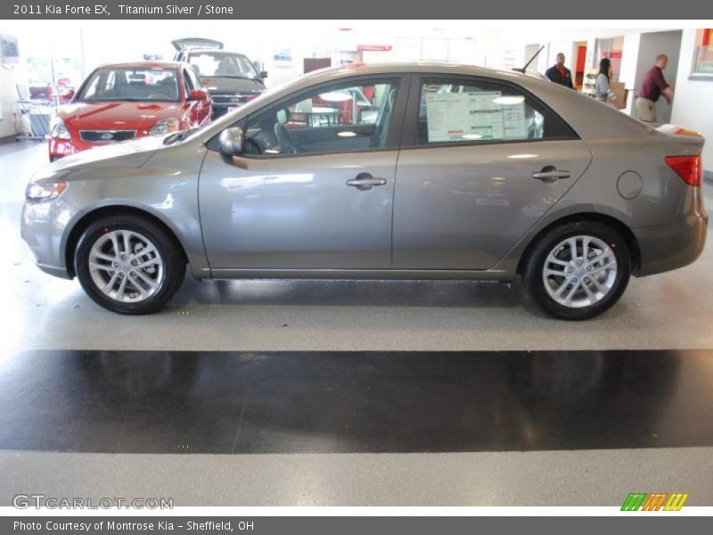 Titanium Silver / Stone 2011 Kia Forte EX