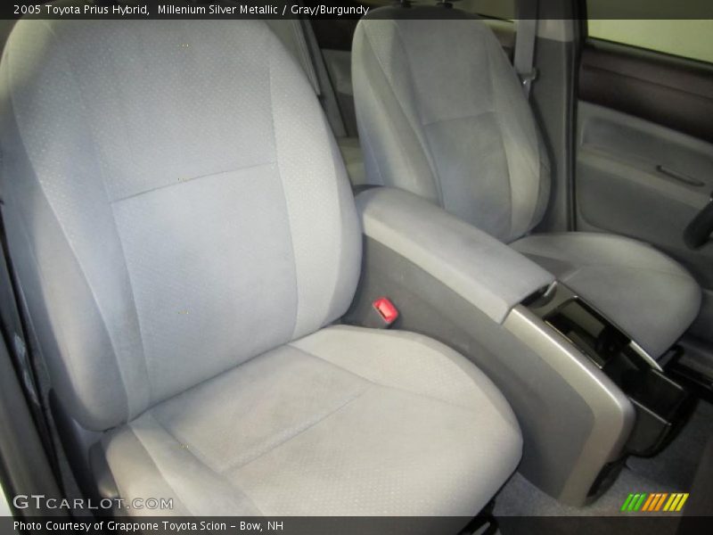 Millenium Silver Metallic / Gray/Burgundy 2005 Toyota Prius Hybrid