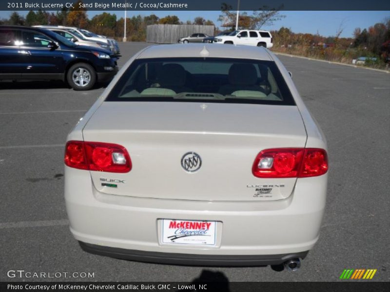 Sand Beige Metallic / Cocoa/Cashmere 2011 Buick Lucerne CX