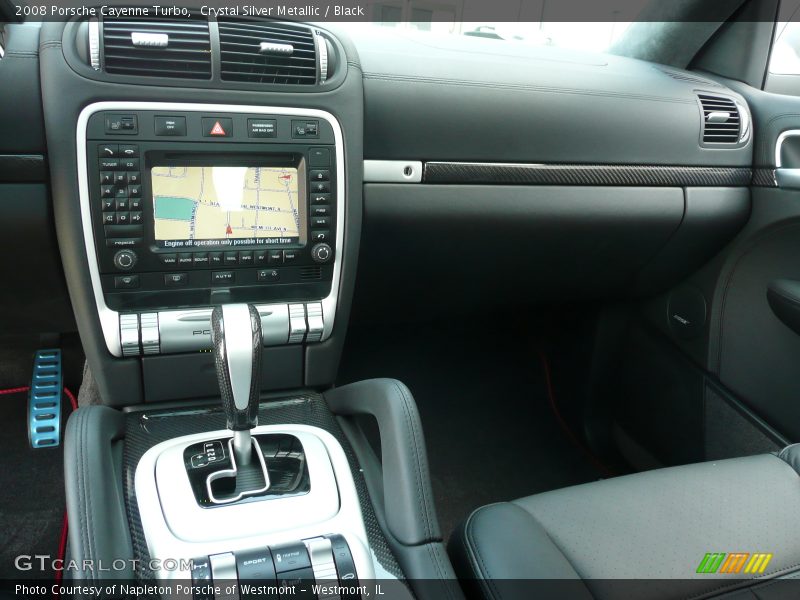 Crystal Silver Metallic / Black 2008 Porsche Cayenne Turbo