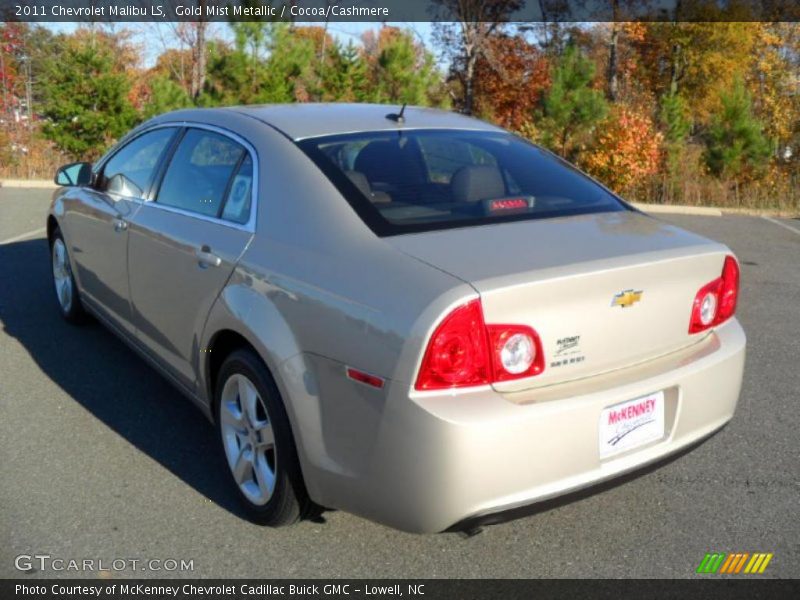 Gold Mist Metallic / Cocoa/Cashmere 2011 Chevrolet Malibu LS