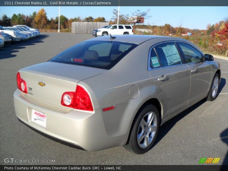 Gold Mist Metallic / Cocoa/Cashmere 2011 Chevrolet Malibu LS