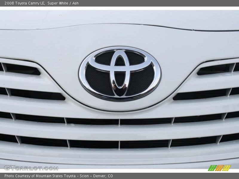 Super White / Ash 2008 Toyota Camry LE