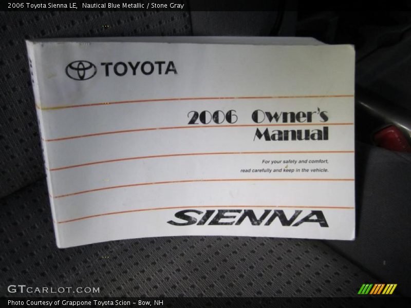 Nautical Blue Metallic / Stone Gray 2006 Toyota Sienna LE