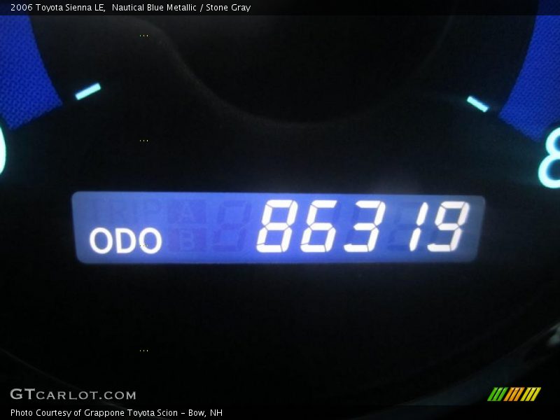 Nautical Blue Metallic / Stone Gray 2006 Toyota Sienna LE