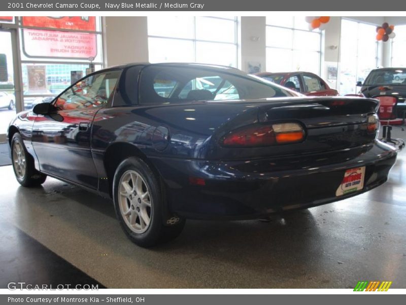 Navy Blue Metallic / Medium Gray 2001 Chevrolet Camaro Coupe