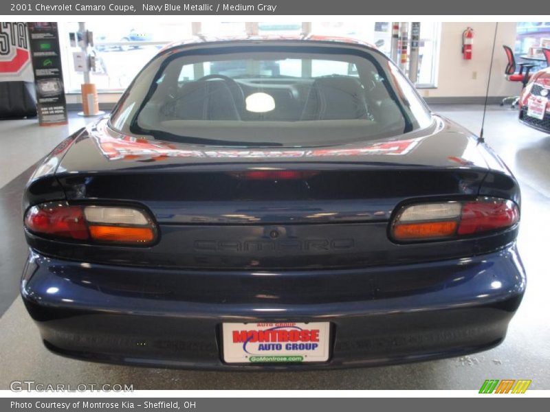 Navy Blue Metallic / Medium Gray 2001 Chevrolet Camaro Coupe