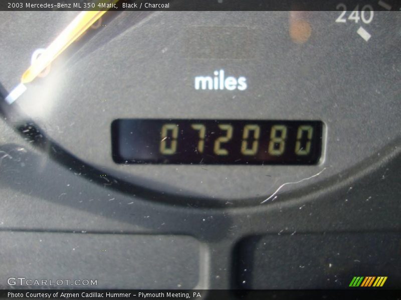 Black / Charcoal 2003 Mercedes-Benz ML 350 4Matic