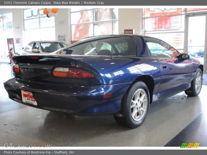 Navy Blue Metallic / Medium Gray 2001 Chevrolet Camaro Coupe