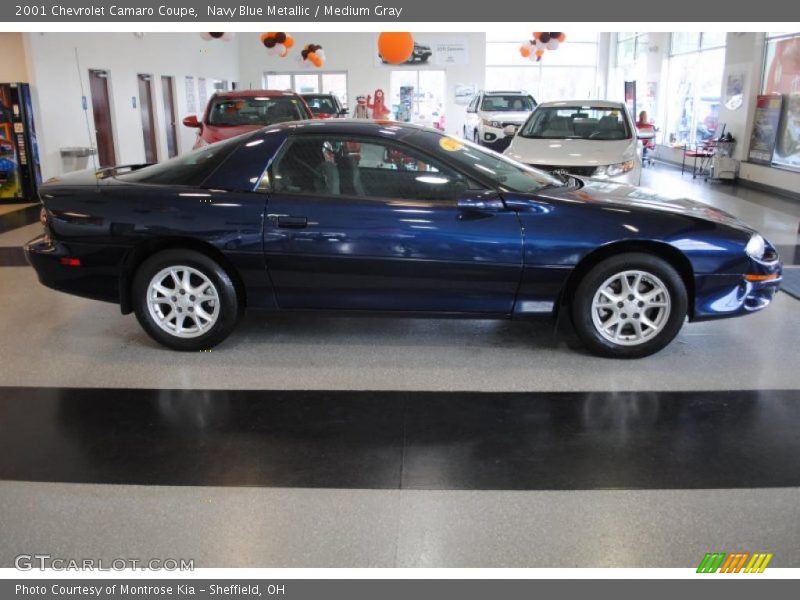 Navy Blue Metallic / Medium Gray 2001 Chevrolet Camaro Coupe