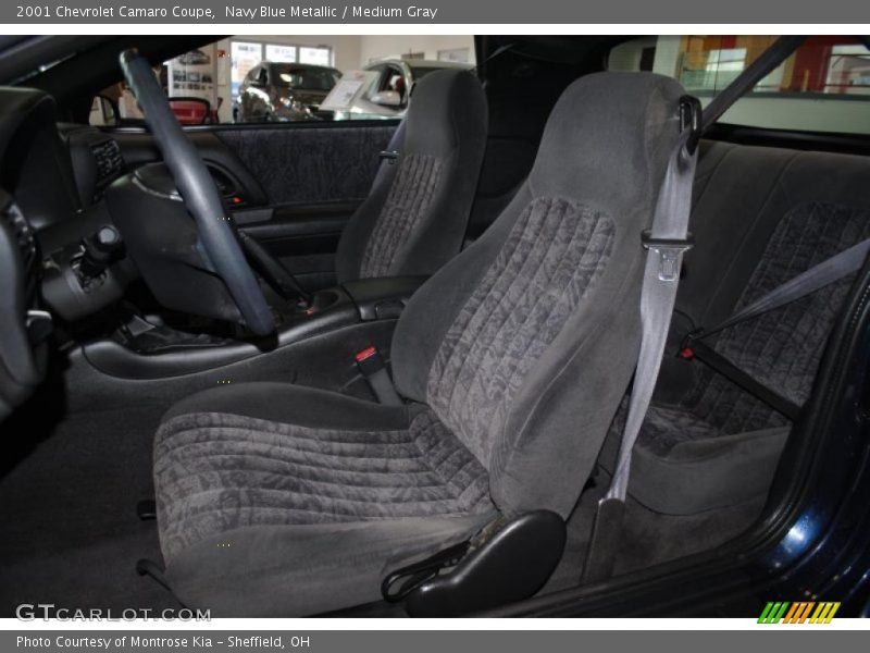 Navy Blue Metallic / Medium Gray 2001 Chevrolet Camaro Coupe