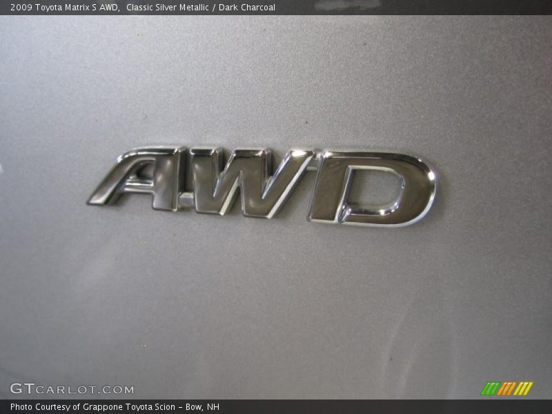  2009 Matrix S AWD Logo