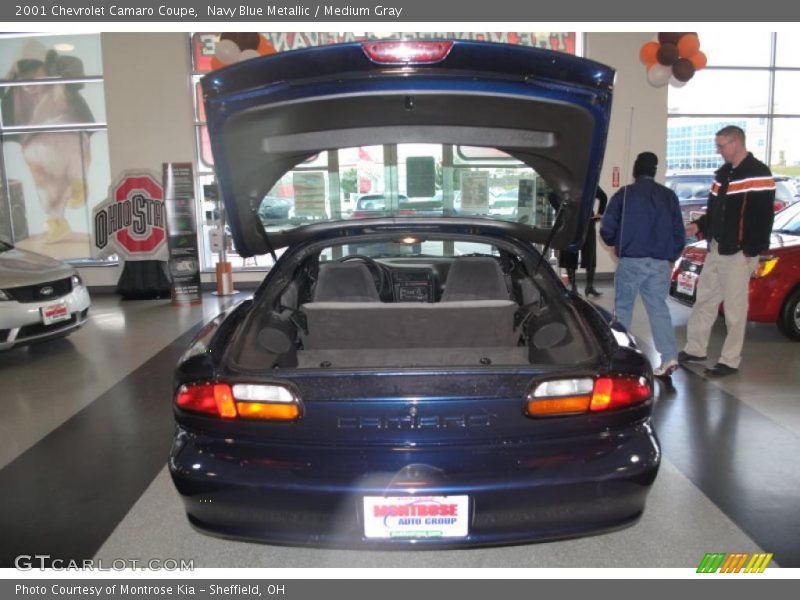 Navy Blue Metallic / Medium Gray 2001 Chevrolet Camaro Coupe