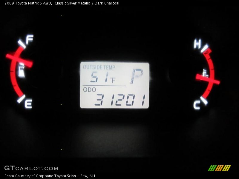 Classic Silver Metallic / Dark Charcoal 2009 Toyota Matrix S AWD