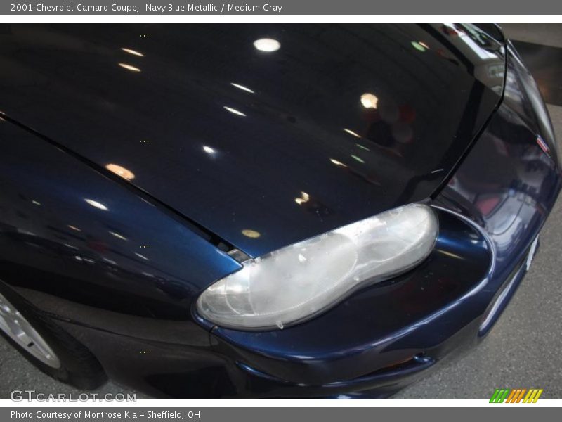Navy Blue Metallic / Medium Gray 2001 Chevrolet Camaro Coupe