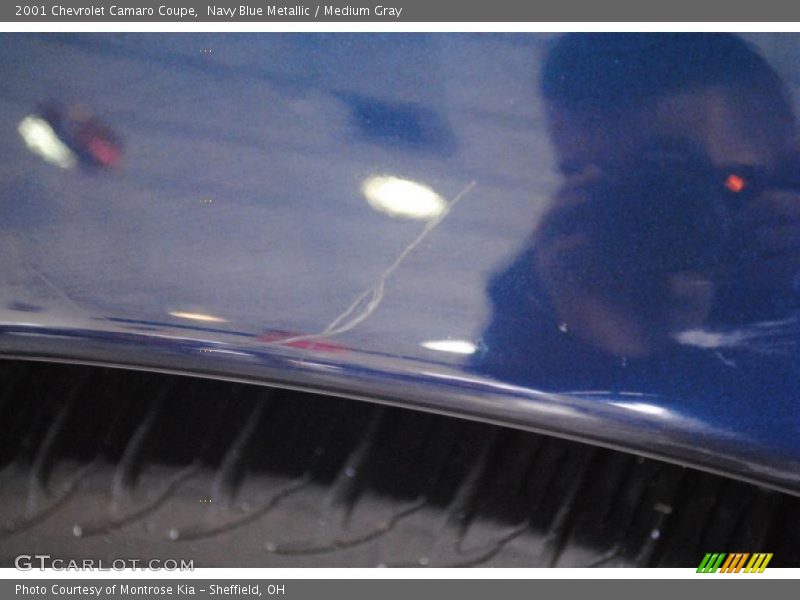 Navy Blue Metallic / Medium Gray 2001 Chevrolet Camaro Coupe