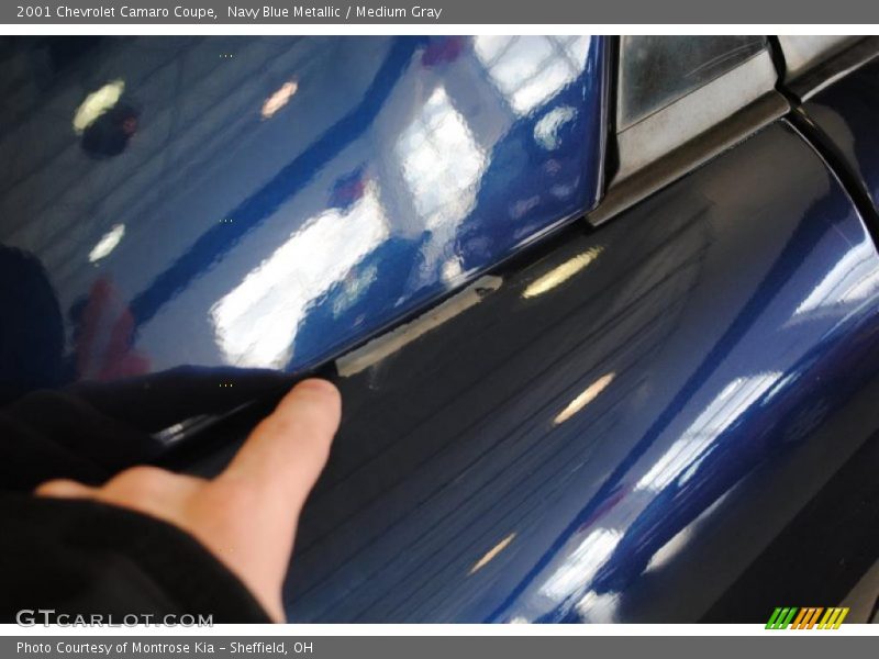 Navy Blue Metallic / Medium Gray 2001 Chevrolet Camaro Coupe