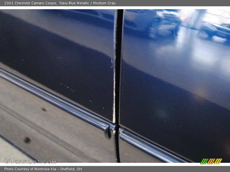 Navy Blue Metallic / Medium Gray 2001 Chevrolet Camaro Coupe
