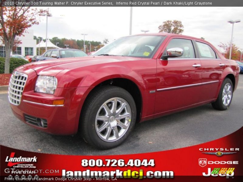 Inferno Red Crystal Pearl / Dark Khaki/Light Graystone 2010 Chrysler 300 Touring Walter P. Chryler Executive Series