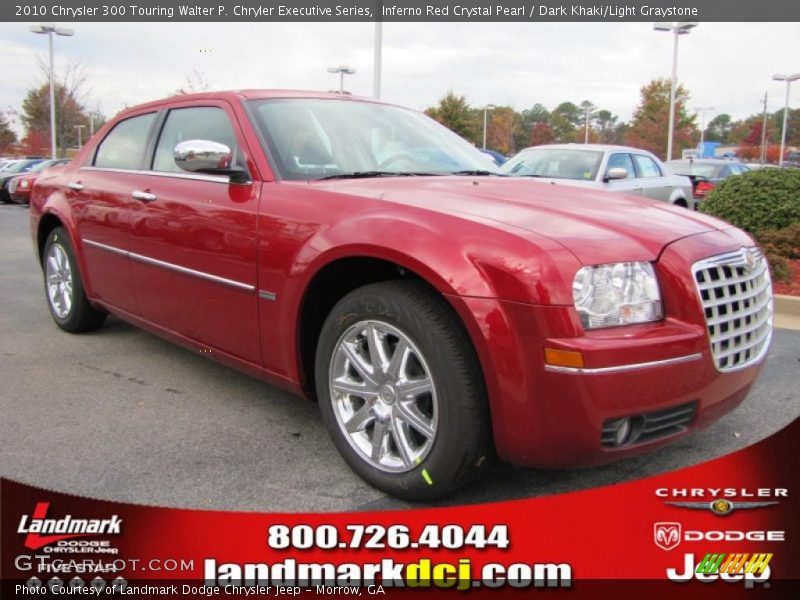 Inferno Red Crystal Pearl / Dark Khaki/Light Graystone 2010 Chrysler 300 Touring Walter P. Chryler Executive Series