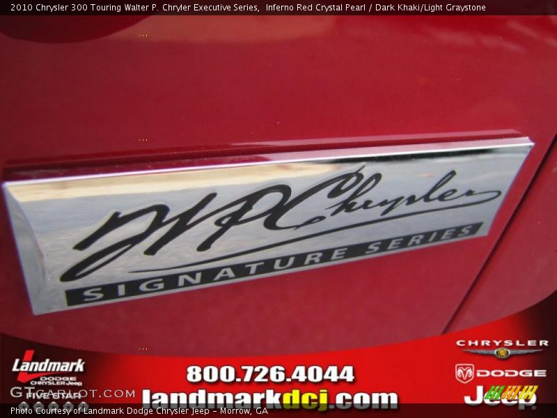 Inferno Red Crystal Pearl / Dark Khaki/Light Graystone 2010 Chrysler 300 Touring Walter P. Chryler Executive Series